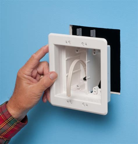 recessed electrical box for wall mount tv|arlington recessed tv outlet box.